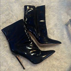 Patent leather Steve Madden booties